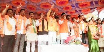 माथेरानमध्ये महायुतीची जंगी सभा